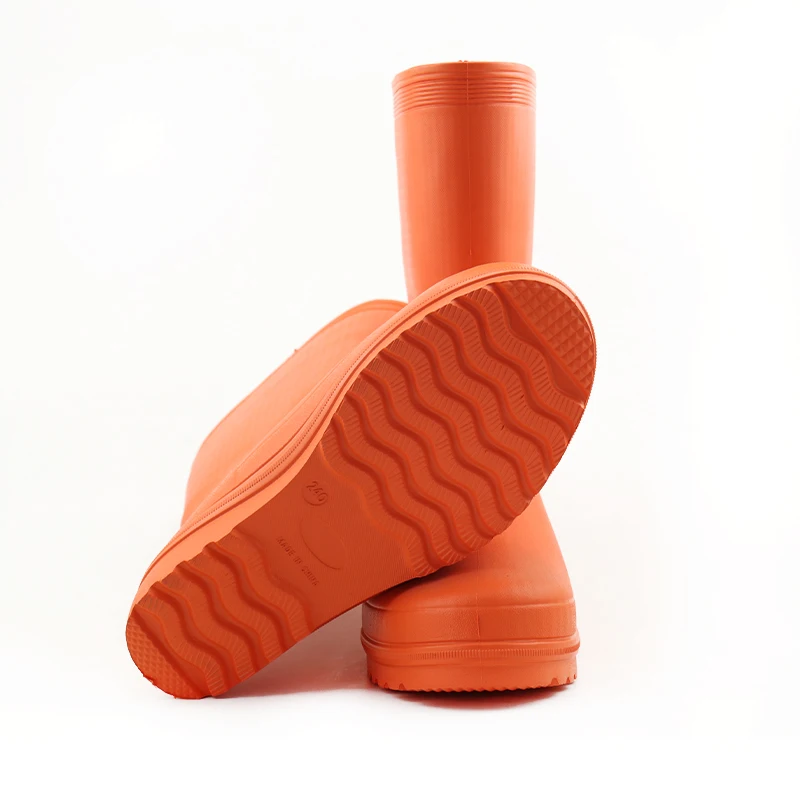 2024 Fashion Waterproof Ankle Wellies Neoprene Molded Gumboots Chelsea Rain Boots Rubber Shoes for Women