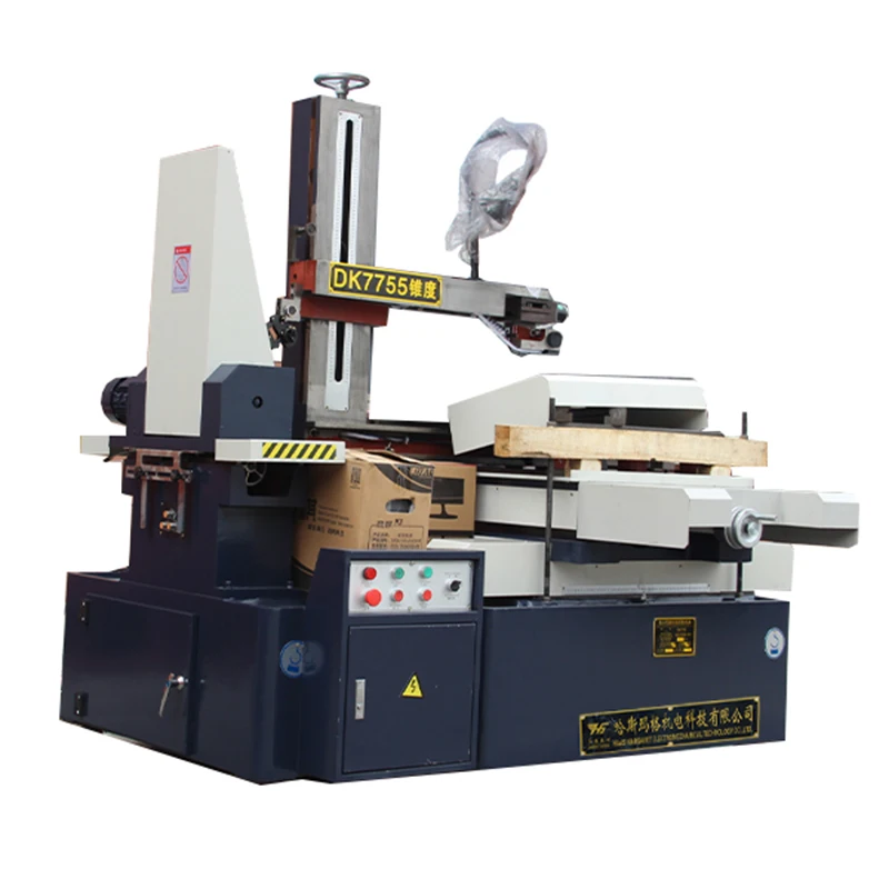 DK7755  Cnc Wire Cutting Machine Edm Machine With High-speed Cabinet Middle Speed Cut Cnc Wire Cutting Edm Machine
