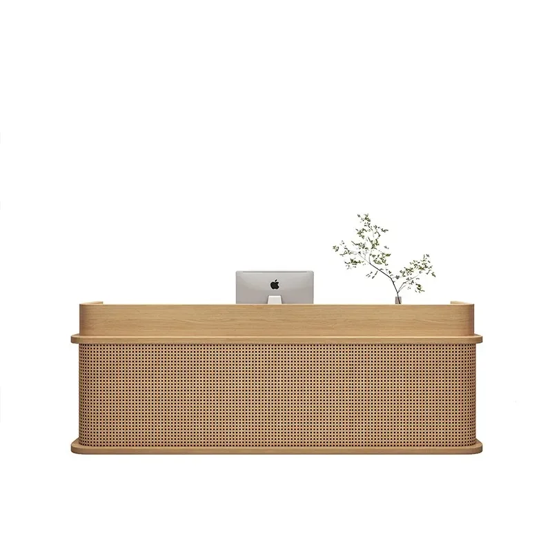 Wabi-sabi Clothing store bar Cashier shop small cabinet Home Japanese and Korean catering rattan Reception