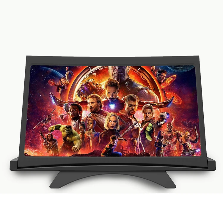 12 дюймов портативный экран мобильного телефона 3D Защита глаз складной изогнутый экран дисплей усилитель расширитель Лупа