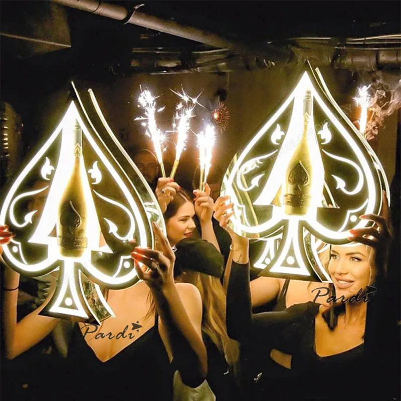 Armand de Brignac шампанское туза пики светодиодная бутылка презентатор акриловый VIP сервировочный поднос