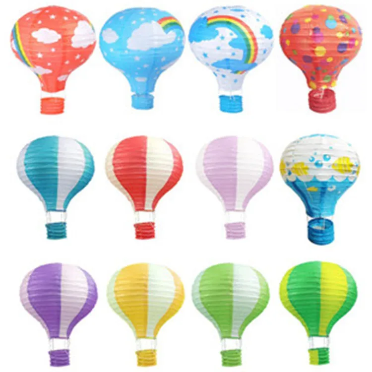 
Hot air balloon paper lantern wedding decoration paper lantern shooting props birthday party folding paper lantern 