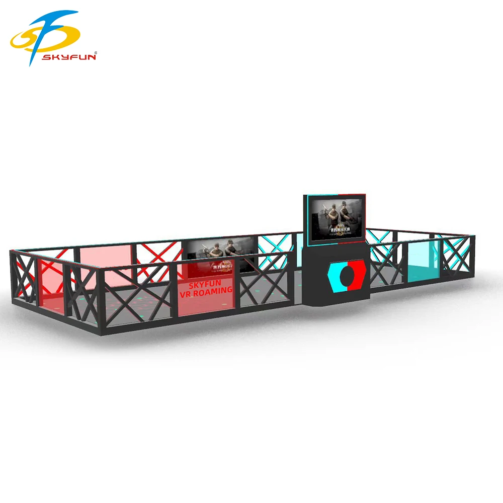 Skyfun One Stop Solution VR Theme Park Multiplayer Interactive VR Roaming Game, 9D VR Shooting Free Walking Big Space