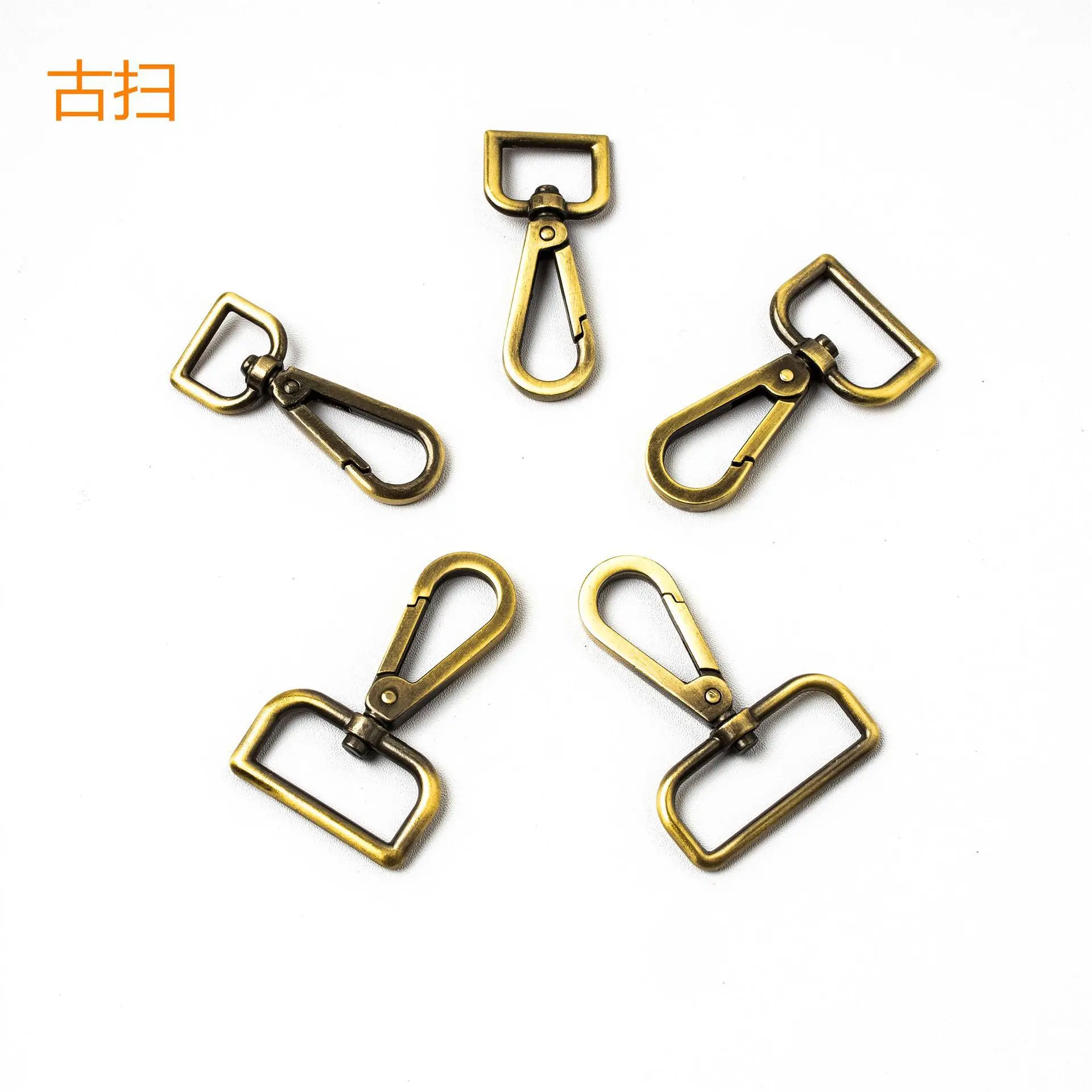High quality black and gold bag lobster clasp hardware accessories metal dog chain link clasp