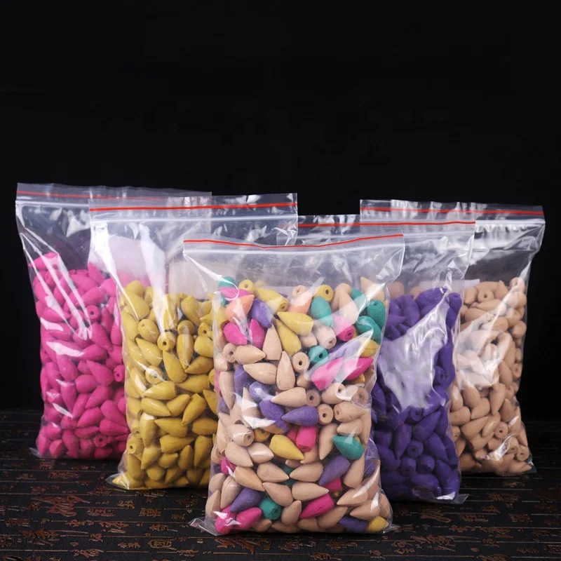 60 pcs Natural Scents Waterfall Rose Tulip Jasmine Lavender Meditation And Yoga Gift Backflow Incense Cones