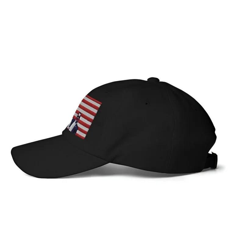 [Baseball Hat] Waterproof 2024 America Flag Red Logo Hat Best Offer 6 Panel Hat Outdoor Casual Activities  Made in Vietnam