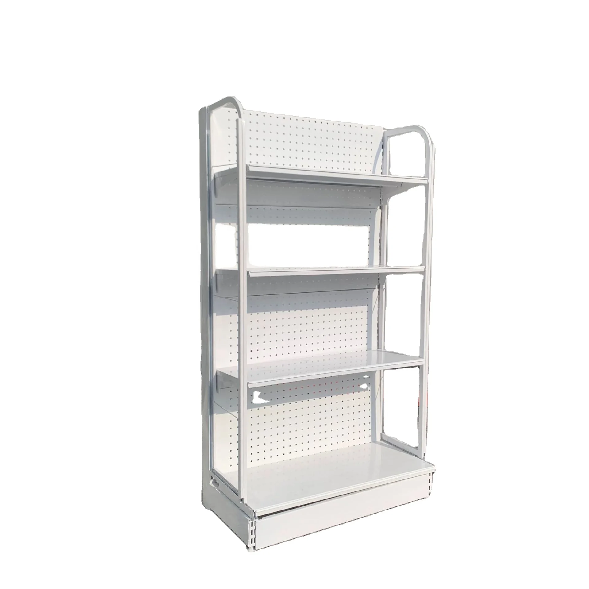 Hot Sale Gondola Shelving Supermarket Shelf Shop Display Shelf Metallic Light Duty History Customized Store Box Layer Style Film