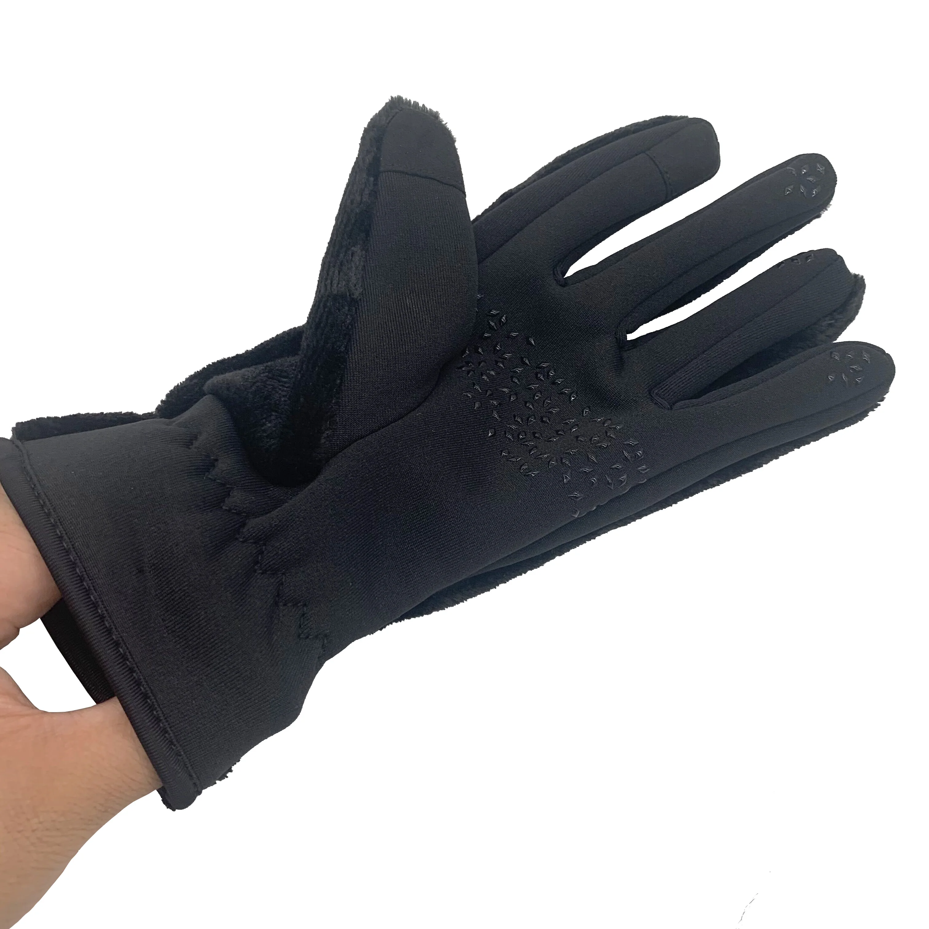 Cotton Glove Crochet Cycling Gloves Mink Fur Mittens