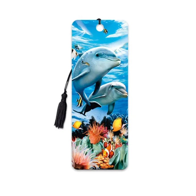 Custom Stationery 3d lenticular bookmark flip lenticular 3d bookmark for book