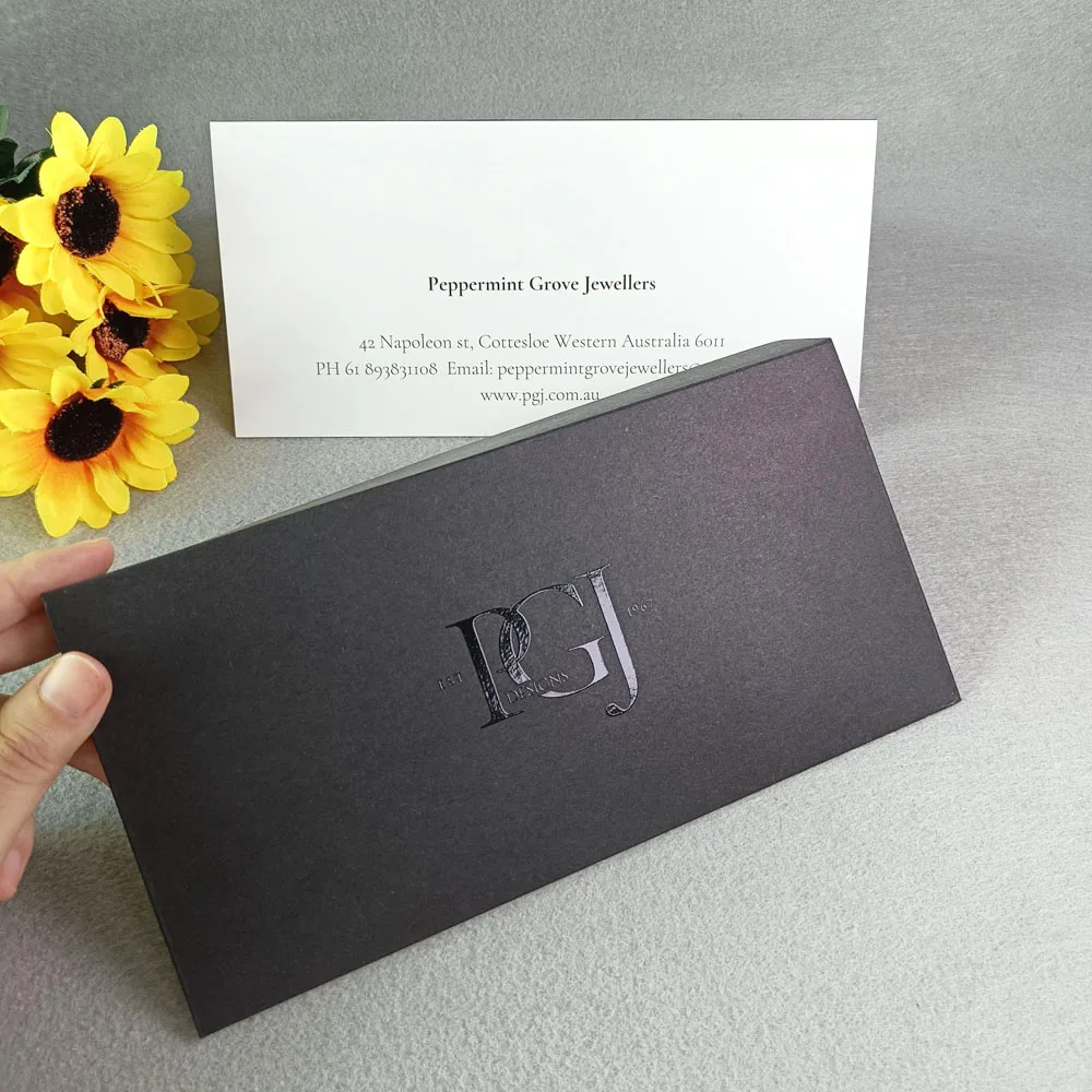 Custom Luxury UV Printing Envelope Celebrate Wedding Business Thank you Cards Envelope With Envelope for Friends family Business