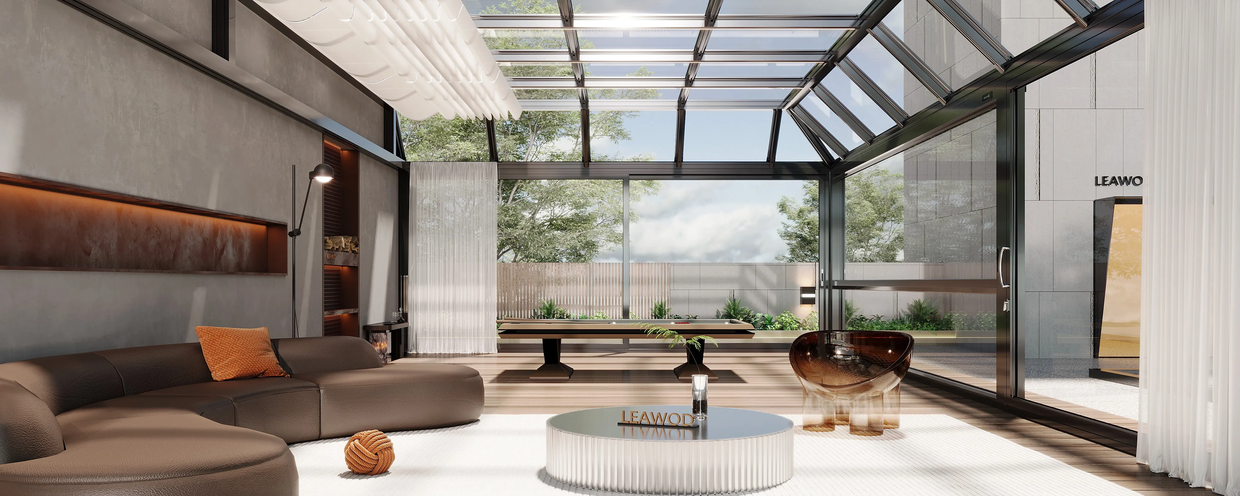 Customized winter garden free standing sunroom