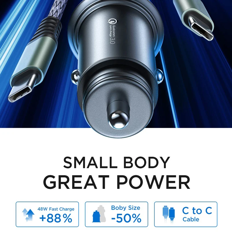 Pd45w&qc3.0 Type C Fast Charging 100w Car Charger Usb C 67.5w Car Phone Charger Port Adapter  Cigarette Lighter Charger