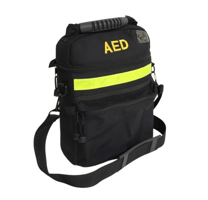 Nylon Soft AED Bag Carry Defibrillator with Handle and Shoulder Strap for First Aid Use