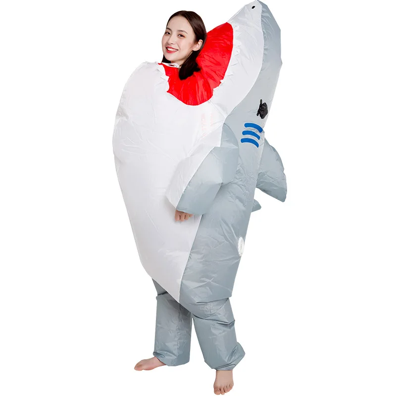 Adult inflatable shark animal costume Halloween Christmas Carnival Inflatable Costume