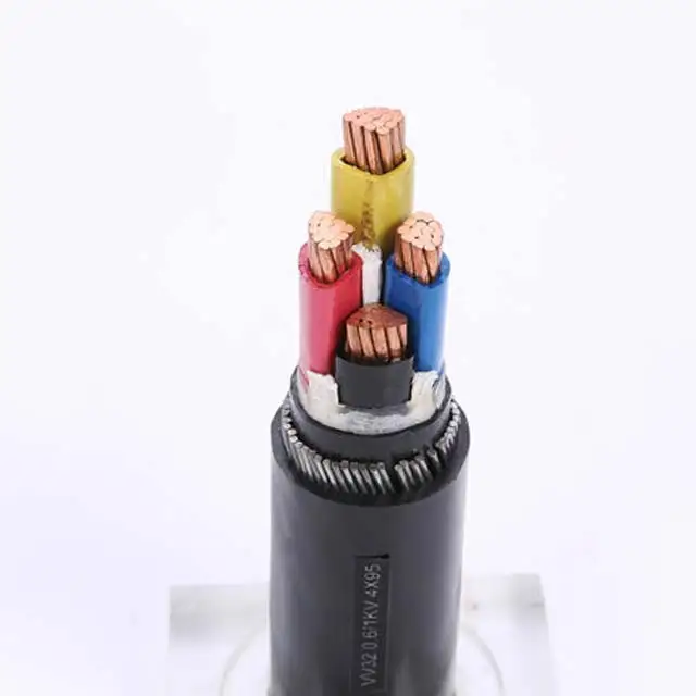 Copper Conductor CU / XLPE / SWA / PVC Armoured 3C x 95 mm2 4X16 mm 4C x 35 mm2 Steel Wire Underground Power Cable Price