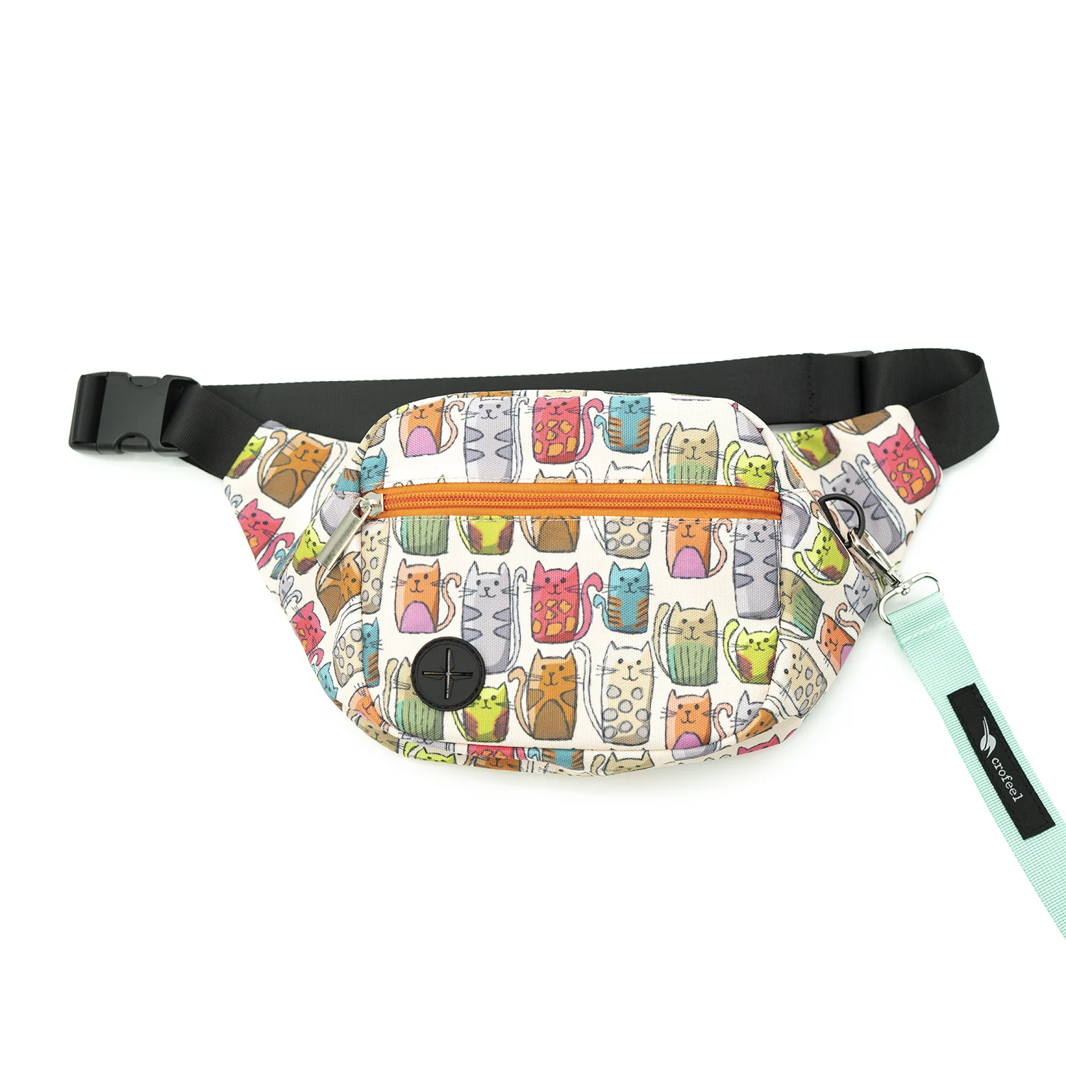 Поясная сумка с логотипом на заказ, забавная уличная сумка с металлическим крючком для дрессировки домашних животных, лечения собак