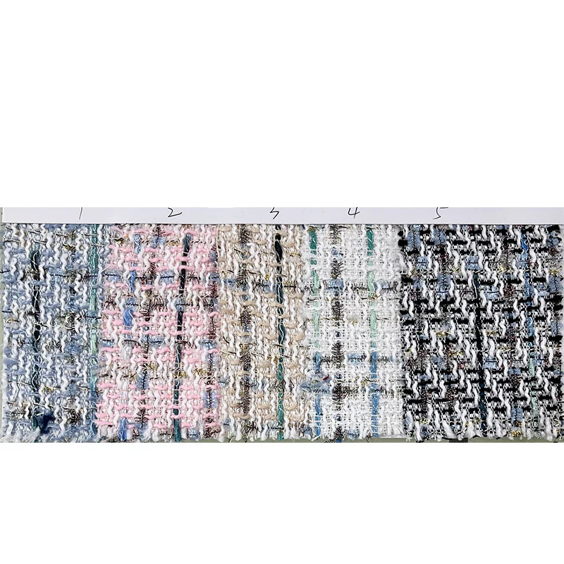 Existing Goods Tweed Cotton Acrylic Tweed Fabric Woollen Tweed Fabric Fabrics for Clothing School