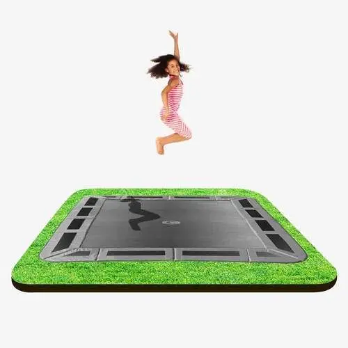 In-Ground  rectangular Trampoline and Enclosure