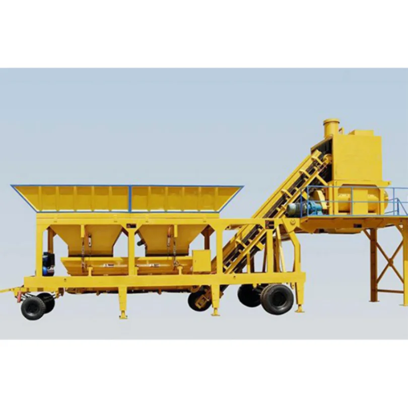 small batching plant mobile concrete batching mixing plant from China