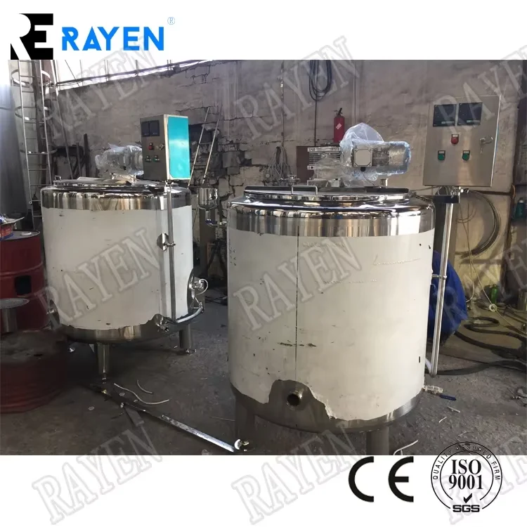 Stainless Steel Mixing Tank 500l sugar Chocolate Mixing Tank Beverage Shampoo  Mixing Tank with agitator