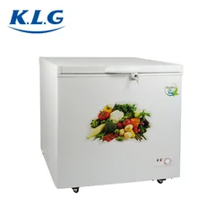 BD-238 Single Top Foaming Door Freezer deep freezer with lock&key double door freezer