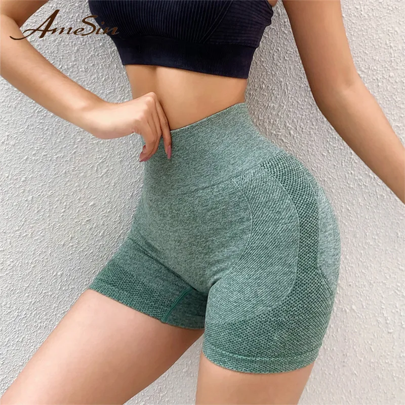 Vital Seamless 2.0 Energy High Waisted Girls Running Shorts Women Fitness Sports Shorts