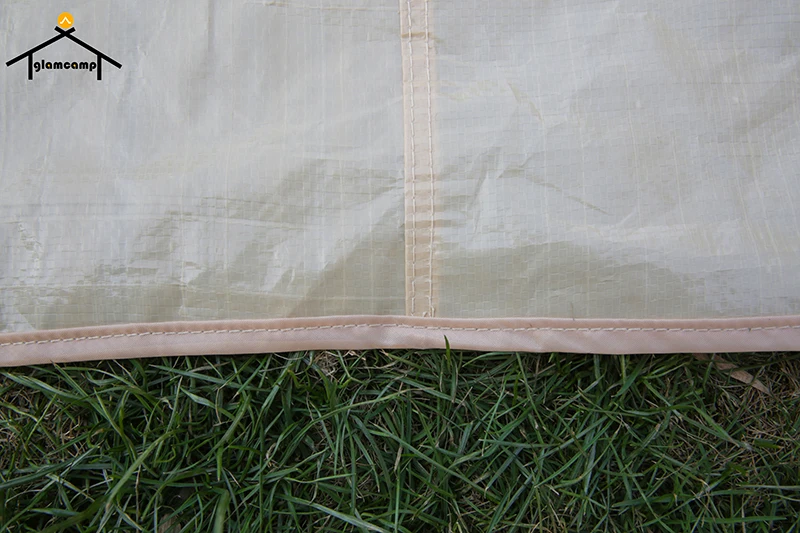 Outdoor 5m bell tent rugs flooring matting footprint tent mat dirt-proof carpet 120gsm-PE