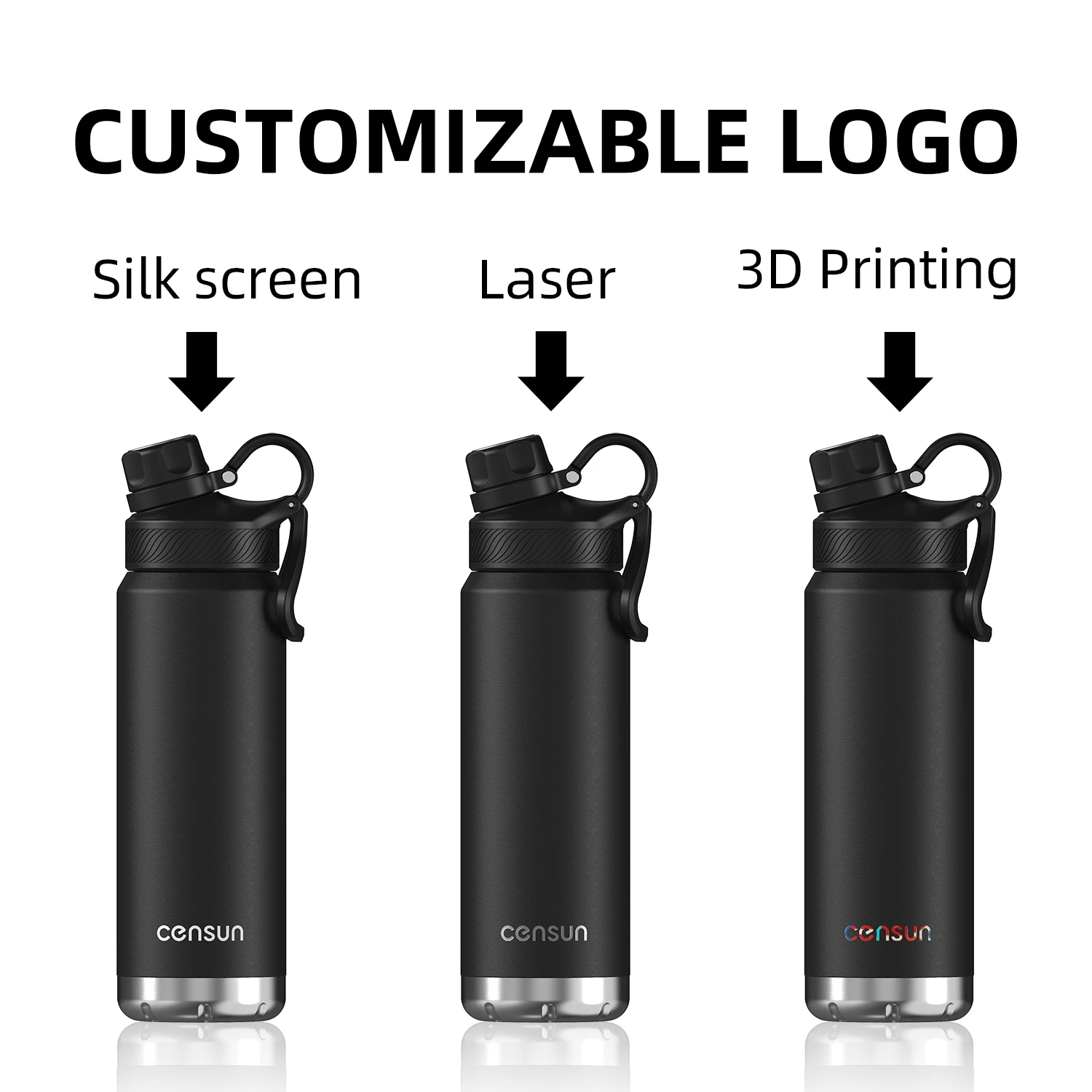 Multi-lid 24oz Stainless Steel Bottle Water Thermos Water Flask Vacuum Insulated Water Cup Waterbottle 24oz With Custom Logo
