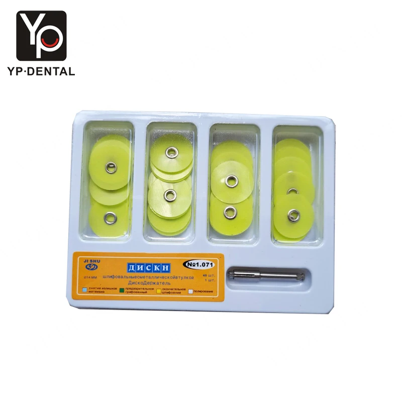 Dental Polishing Polimento Discs Gross Reduction Contouring Mandrel Stripes Set