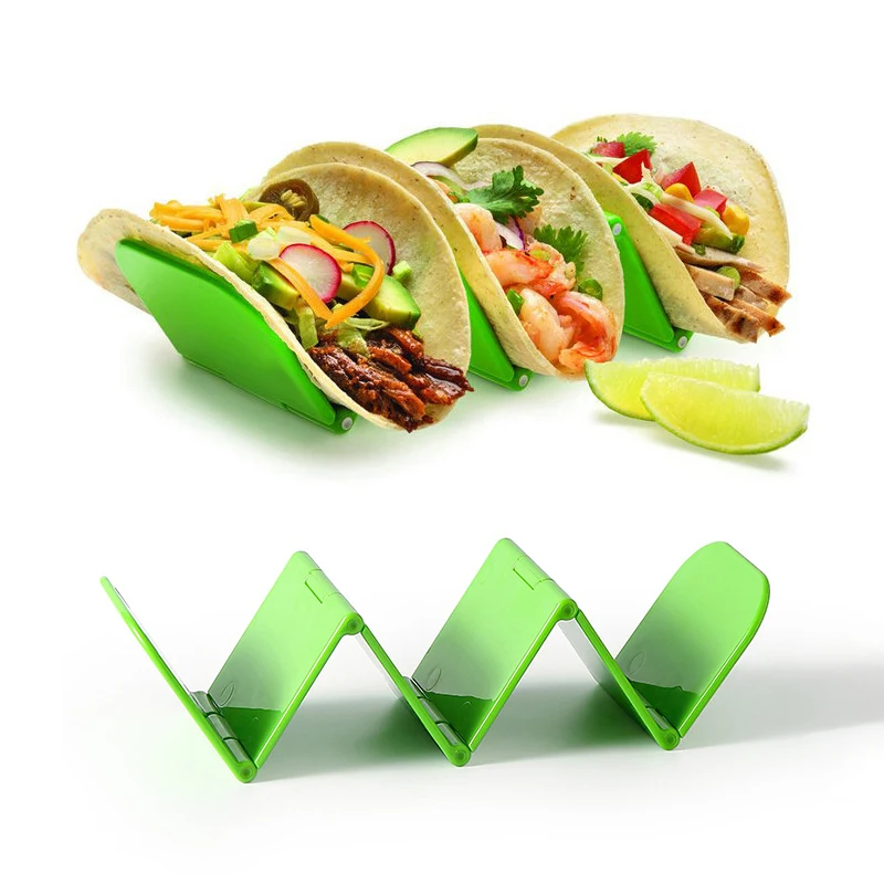 wholesale Food grade plastic taco trays Taco Stand Tray Style, Dishwasher and Microwave oven Available Taco Holder