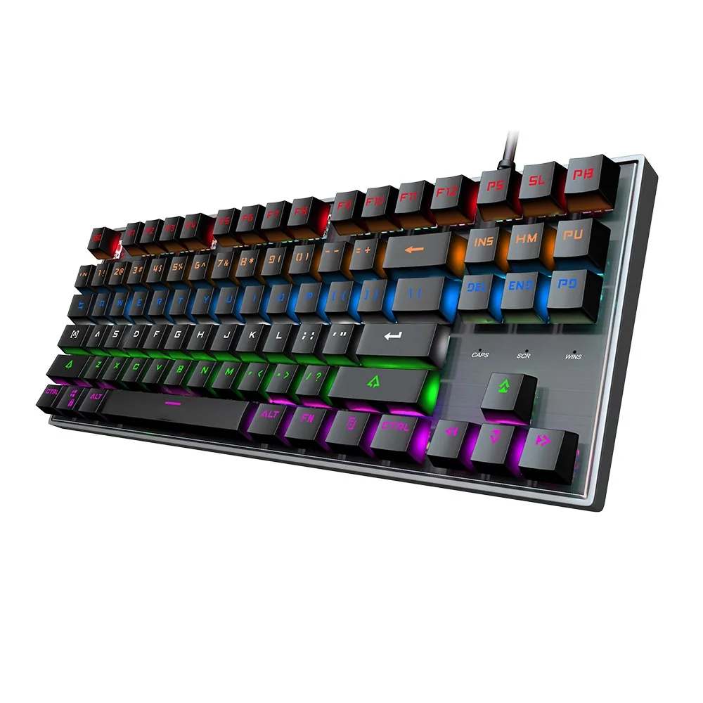 Ready to ship rgb led light arabic computer keyboard for gaming mechanical keyboard