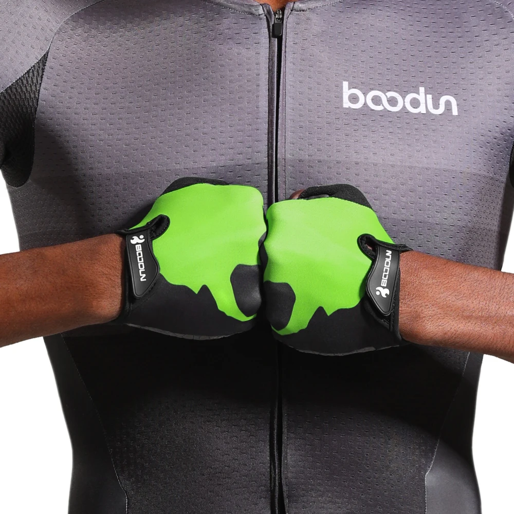 HBG 1082  Spring and summer new dirt bike gloves Damping and anti-skid outdoor Half finger mountain bike bmx gloves