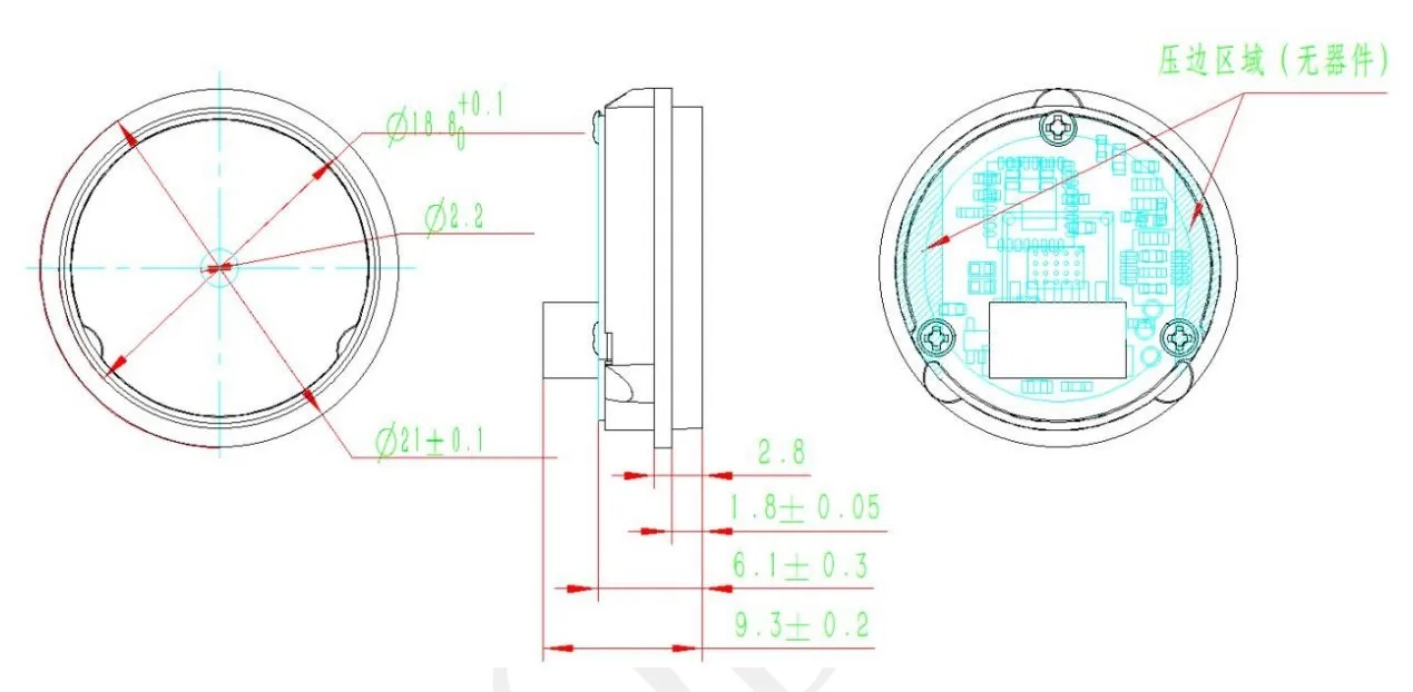 AD335 Ring Embedded seven colors 2d qr code scanning module barcode scanner reader module