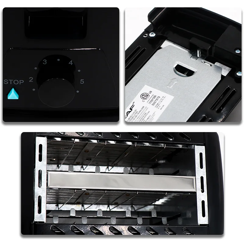 Auto Pop Up 2 Slices  Toaster Smart Electric Mini Toaster Oven Sandwich Bread Toaster With Defrosting Warming