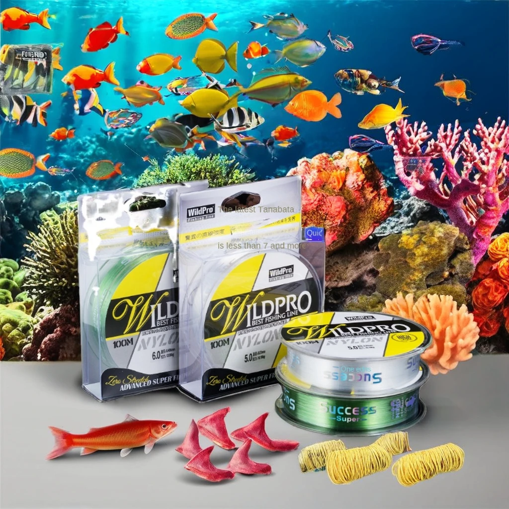 High Strength Transparent Fishing Monofilament Line for Sea Rod Floating Nylon Silk Rubber Wholesale