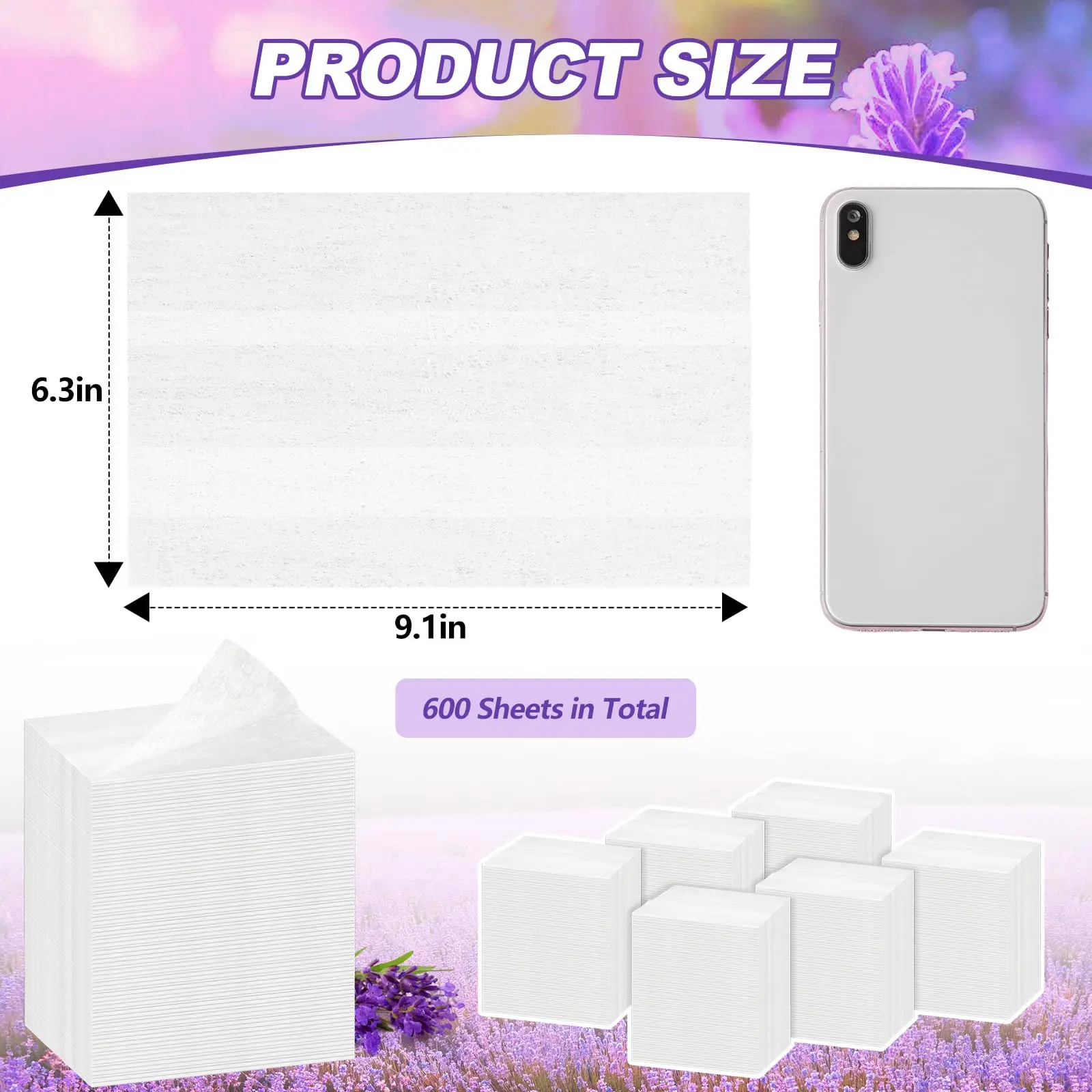 Bulk Best Dryer Sheets Eco-Friendly Laundry Detergent Paper Sheets Lavender Washing Softener Fabric Sheet