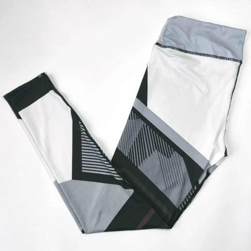 Mesh Patchwork Sexy Women Yoga Pants Slim High Waist Sports Leggings Push up Gym Fitness Elastic Trousers Dropship Print New