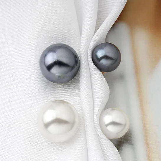 Брошь в виде юбки набор для ногтей простой маленький Pin фиксированное с перламутровыми пуговицами женской одежды