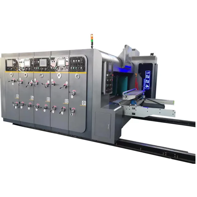 carton  machinery automatic  4 Color Printing Die Cutting Slotting Machine Pizza Box Printer Slotter Die Cutter