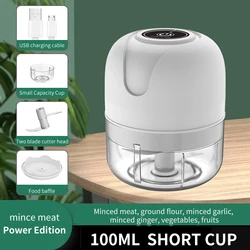 Беспроводной Электрический измельчитель чеснока, пресс, измельчитель овощей, Чили, мясорубка, измельчитель продуктов, кухонные инструменты