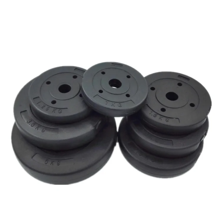 
Wholesale Cement Sand Filled Plastic Dumbbell Weight Plates 