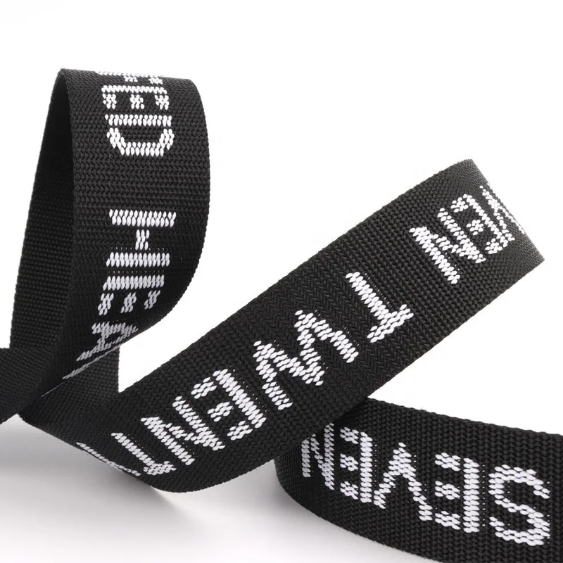 Оптовая продажа, жаккардовая лента на заказ, модный нейлоновый ремешок для одежды