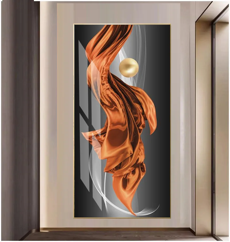 Modern Chinese Wall Art Painting Home Decor For Home Wall Abstract Crystal Porcelain Decorative Painting