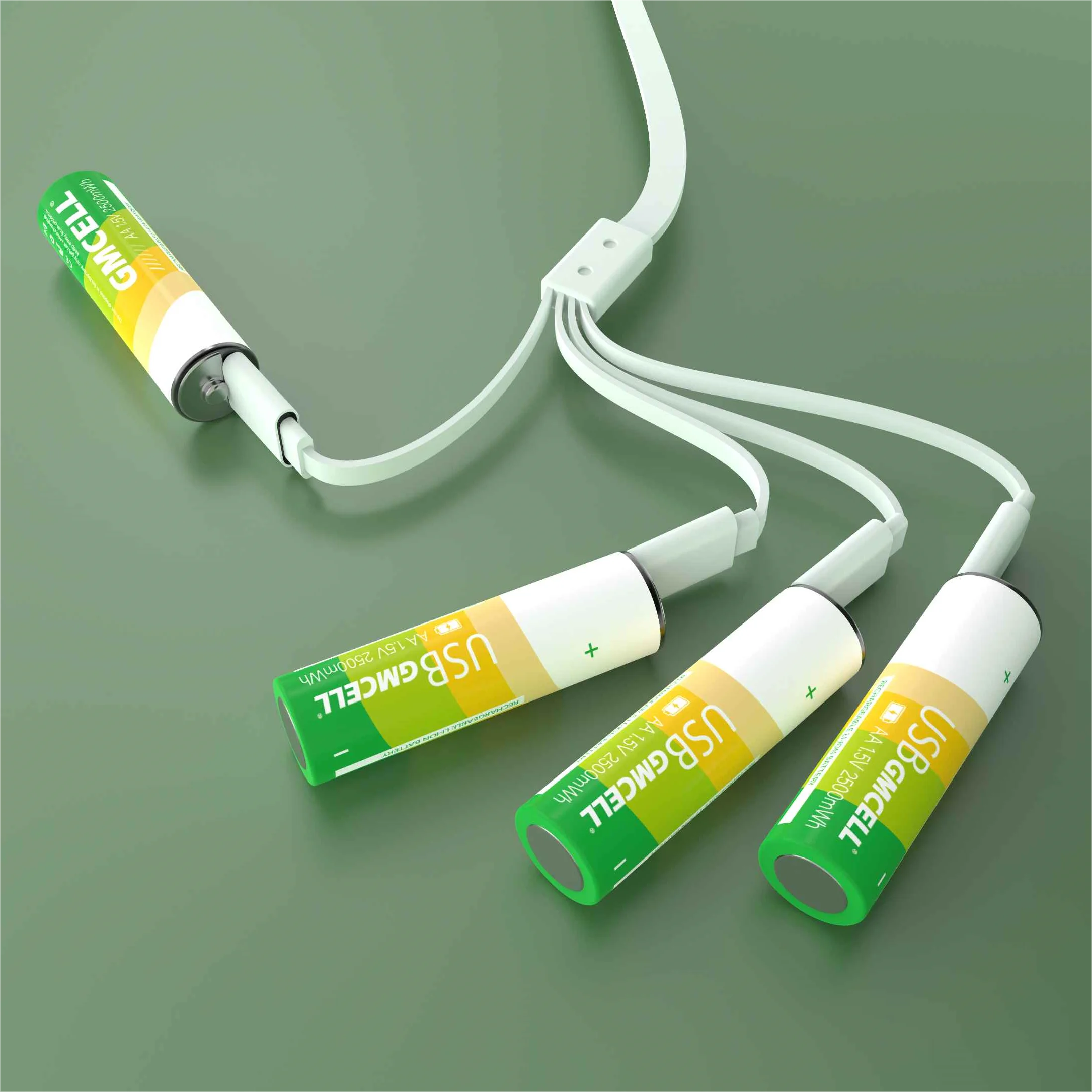 2024 New Trends 1.5V 2500mWh 1650mah Type-C Charging Double A Lithium Ion batterij Micro USB Rechargeable Li-ion AA Battery