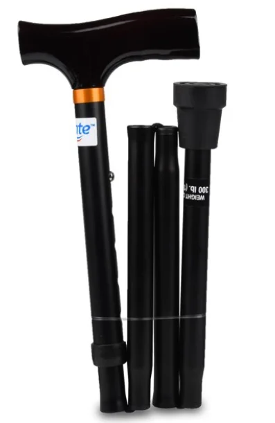 MSMT New self defense lightweight custom made aluminum folding walking cane for men and blind walking stick handy cane for women