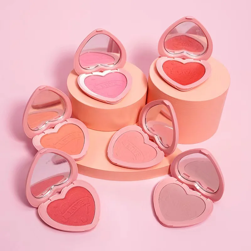 Cosmetic Makeup Single Blush High Pigment Soft Texture Face Blush on Make Up Palette Cream Blush highlighter Private Label