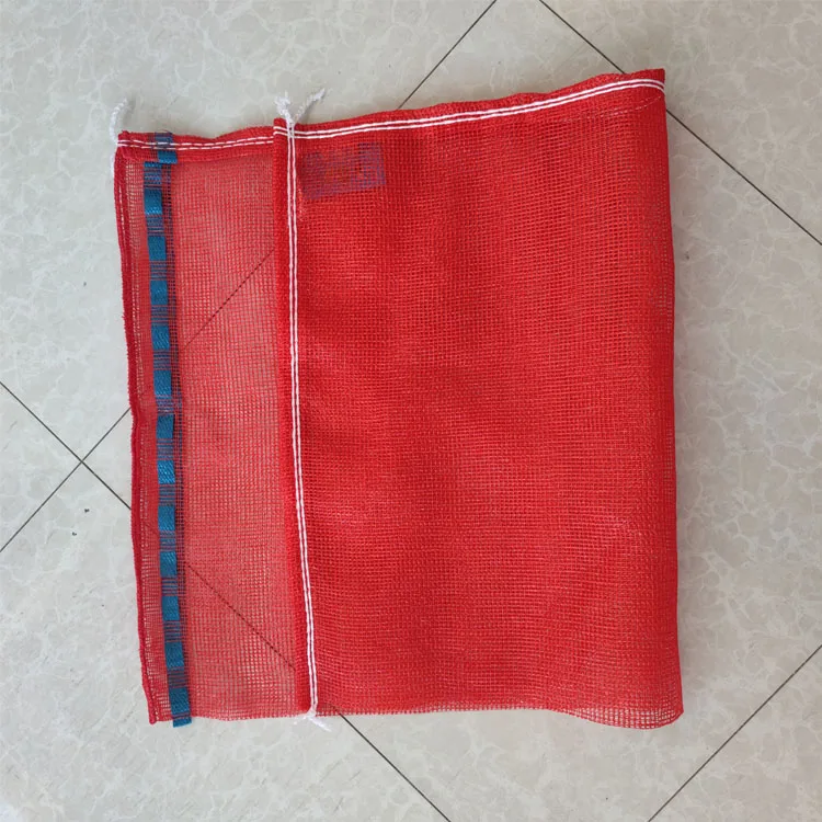 PE knitted Customized Potato Raschel Mesh Bags Onion Sacks Recycled Leno PP Firewood Mesh Bag for Oranges