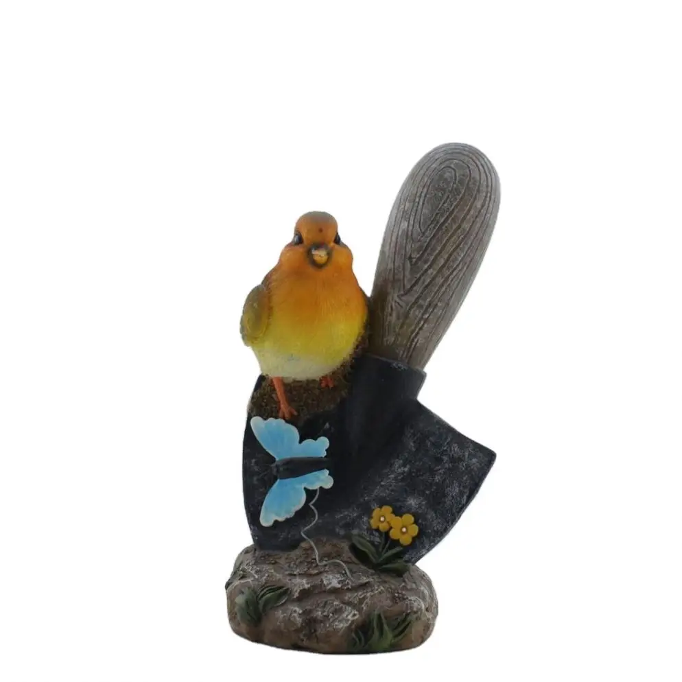 Садовая Птица статуя орнамент из смолы попугай птицы оптом для наружного украшения животных мелких поделок