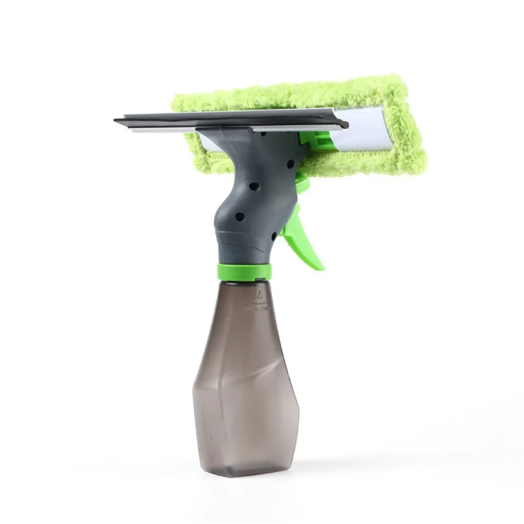 2-In-1 Extendable Window Squeegee And Scrubber,Wet/Dry Use For Glass,Car Windows & More,No Power Needed