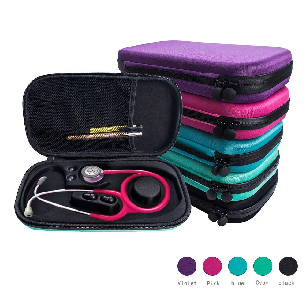 
Medical Littmann Storage Waterproof Portable carry pouch Hard Nylon Eva Stethoscope Case 